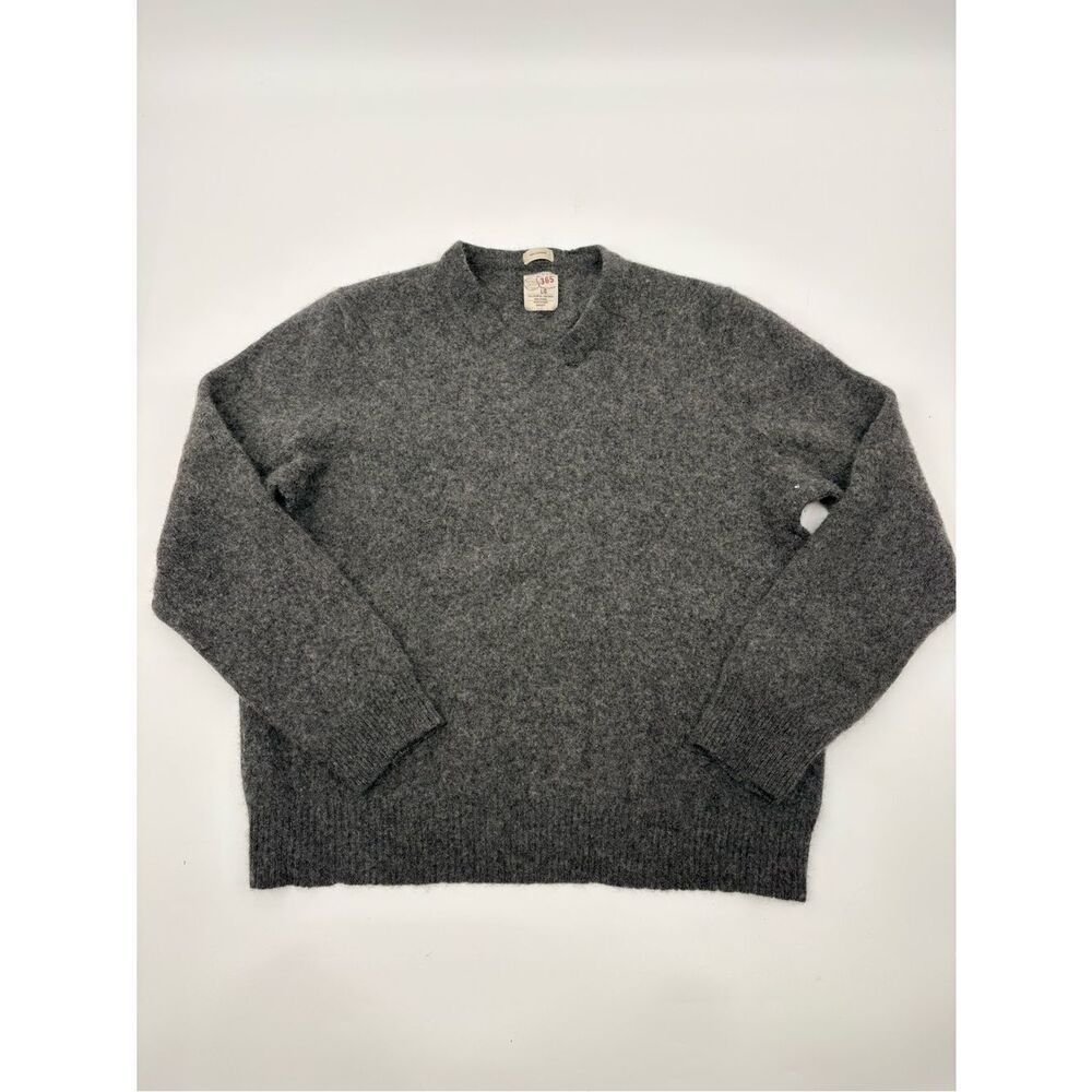 Article 365 Classic Men's cashmere Charcoal Crewneck Sweater